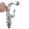 Badkamer wastafel kranen gezichtsbasin een gat kraan zine legering borstel nikkel mixer tap ijdelheid water huishoudelijke accessoires