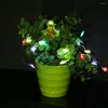 Struny 50 szt. Świąteczne światło 5m Super długie 50 -LED Słońce Flower Kształt LED String Garden Wedding