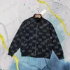 Xinxinbuy Men Designer Coat Jacket Paris Jacquard Letter Fabric Paneled Long Sleeve Women Black Khaki M-2XL