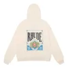 Męskie bluzy bluzy amerykańska marka mody Rhude Card Crown Printed Terry Hoodie dla mężczyzn