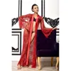 Women's Sleepwear New Lingerie Babydoll Kimono Robe Mesh Sexy See Through Bathrobe Women Silk Bridesmaid Robes Robe Ladies Dressing Gowns T221006