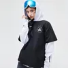 Giacche da sci 2022 Felpa con cappuccio da sci interna Tute da donna da uomo Snowboard Abbigliamento invernale Top riflettente Due pezzi Impermeabile