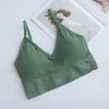 Bustiers Corsets Femmes Été Débardeurs Débardeurs Sans Manches Bustier En Coton Non Rembourré Soutien-Gorge Bandeau Gilet Haut Court T-shirts Sans Couture 2022