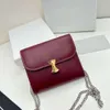 Trendy Chain Mini Shoulder Wallets Bags Designer Metal Buckle Purses Women Handbag Small Chain Clutches With 2022