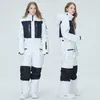 Skiing Suits Women Winter Onesies Ski Suit Windproot Snow Coat Outdoor Warm Insulated Jumpsuit Snowsuit Snowboarding Jacket Pants Mens