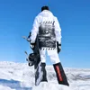 Skianzüge Schnee Winter Oversize Männer Frauen Warme Winddicht Wasserdichte Jacke Abnehmbare Hosen Snowboarden Set 220930