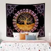 Tapestries Tree of Life Mushroom Forest Tapestry Wall Hanging Fairy Tale Castle Skeleton Bohemian Psychedelic Home Dormitory Dream Decor 221006