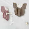 Rompers Kid Boy Summer Simple Solid Jumps combinaison nouveau-né bébé fille patchwork coton mince en liberté confortable