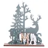Decorazioni natalizie Ornamento da tavolo in legno Buon per la casa Decorazioni per l'albero Regali di Natale Anno 2022 Navidad