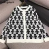 Women's Knits Tees Oversized Cardigan Women's Clothing Pull Femme Loose Casual Sueter Tops Mujer Korean Bear Print Mohair Knitted Sweater Coat 221006