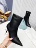 Women Designer Boots Silhouette ankle Boot Black Martin Booties Stretch High 8.5cm Heel Sock Band Band Flat Sock Socker Winter Wmen Shoes 35-41