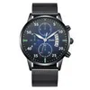 Wristwatches Men Watch Luxury Leisure Ultra-thin Calendar Quartz Watches Fashion Minimalist Stainless Steel Mesh Belt Clock Relogio