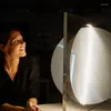 Lampade da tavolo Lampada da terra creativa a forma di luna in acciaio inossidabile Elegante modello di soggiorno Arte decorativa