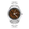 Wristwatches Leopard Quartz Watch Animal Skin Print Exclusive Boy Wrist Design Stainless Outdoor Affordable Wristwatch