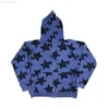 Xingqing y2k Sweatshirt Men Star Print Long Sleeve Hooded Tops 2000s Aesthetic Clothes Zip Up Streetwear Fairycore Grunge Jacket Y220818