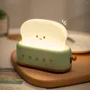 Night Lights LED Bread Maker Light USB Charging Dimming Bedside Table Timer Sleep Lamp Birthday Christmas Gifts