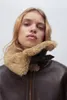 Damenjacken Einseitige Jacke Damen-Winterjacke aus Lammfell mit Kunstpelzeffekt Doppelseitige Jacke mit zusätzlicher Wärme 221006