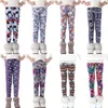 Broek sheecute wintermeisjes dikke warme broek kinderen dunne print bloemen leggings scw101 2201006