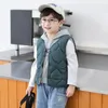 Gilet stile coreano Gilet per bambini Morbido cotone imbottito Autunno Inverno Vestiti per bambini Gilet Ragazzo per ragazze Giacca Abbigliamento per bambini 08Y Gilet in pile per bambini 2201006