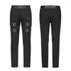 Pantaloni da uomo PUNK RAVE pantaloni elasticizzati belli da uomo twill elastico personalità pu pelle gotico moto streetwear