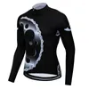레이싱 재킷 프로 팀 마모 2022 사이클링 유니폼 통기성 안티 UV 산악 자전거 옷 남자 긴 소매 자전거 셔츠와 탑