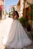 Modest beach Boho A Line wedding Dresses 2023 Lace O Neck Sleeveless Country Long Tulle plus size Bridal Gowns robes de mariee BC14512 GB1006