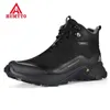 Humtto Platform Boots для мужчин мужская зимняя резиновая безопасность мужские сапоги лодыжки черные тактические кроссовки дизайнерские туфли для походов Man 220411