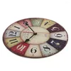 Relógios de parede 2022 mdf relógio de madeira moderno design grande nórdico nórdico vintage rústico retro decoração de decoração lar grande relógio horloge