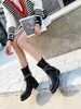 Kvinnor Motorcykelstövlar Nya riddare Rhinestone Snake Wrapped Leisure Full Grain Face Calfskin Rene Caovilla Inside Sheepskin Fashion Top Quality Designer Boot