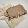 Stella McCartney Falabella Mini Tote Bag Telefonhållare Diamond Cut Chain Gold återvunnet mässing Två topphandtag Lyxdesigner Handväskor Crossbody Shoulder Bags06