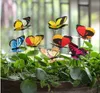 Butterflies Garden Yard Planter Garden Decorations Colorful Whimsical Butterfly Stakes Decoracion Outdoor Decor Flower Pots Decoration SN4941