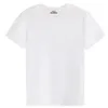 T-shirt da uomo EJ5 T-shirt estiva alta a maniche corte con colletto tondo in cotone elasticizzato estesa Nero Bianco 2000