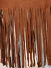 Kleider in Übergröße Finjani Solid Fringe Saum Wickelrock Hohe Taille Bleistiftröcke Elegante Mode Übergröße Fransenrock Damen 221006