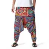 Men's Pants Harem Mens Hippy Hippe Trousers Cotton Bohemian Vintage Ethnic Print Patchwork Om Patch G220929