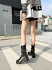 Mulheres Botas de Motocicleta Novo Cavaleiro Strass Cobra Embrulhado Lazer Full Grain Face Bezerro Rene Caovilla Dentro de Pele de Carneiro Moda Top Quality Designer Boot