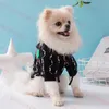 Pet Hooded Sweater T Shirt Dog Apparel Letter Jacquard Pets Knit Sweaters Fashion Dogs Hooded Top