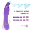 NXY Vibrators Sex Clite Sucker 10 Suck Modi Double Oral Lick Dildo Toys для женщин стимулятор клитора тепель 1109