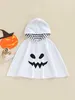 Jackor Toddler Kids Baby Girl Boy Halloween Costume Ghost Hooded Cloak Robe Cape Hat Filt roliga cosplaykläder 2201006