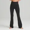 Yoga uitlopende broek Groef dames hoge taille Slim Fit Buik Bell-bottom broek toont benen Lange yoga jas Scuba Half Zip Hoodie WomensDdyz#