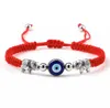 Classique bleu turc mauvais yeux Bracelets pour femme main de Fatima chanceux rouge tressé corde chaîne Bracelets femme bijoux faits à la main