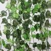 Flores decorativas 2.4m Folha artificial de hera 100pcs videira de planta Flor Fossa Creeper Garland Garland Decoração de quarto de casa