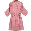 Vestido de robe de noiva para mulheres da noiva feminina Vestido de robôs de casamento Sexy Mulheres Rayon Kimono Vestido de Banho Sleepwear Logo Lingerie íntima Voltar de verão T2221006