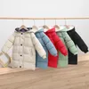 Piumino Cappotto per bambini Inverno Adolescente Neonato Ragazzi Ragazze Cappotti Parka imbottiti in cotone Addensare Giacche lunghe calde Capispalla per bambini 2201006