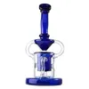 Tornado Klein Recycler Bong Gong Gongohs Bongos de vidro inebriante Bongas de óleo Dab Rigs Showerhead PERC Percolator Tubos de água pesada Bonga com tigela