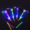 Giocattoli volanti a LED Rocket Slingshot Flying Copters Bamboo Dragonfly Glow in the Dark Party Favor Birthday Christmas C76