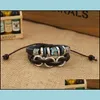 Charm Bracelets Fashion Charms Bracelets Infinity Mtilayer Handmade Blue Rhinestone Alloy Circle Leather For Men Jewelry Wh Mjfashion Dhpc7