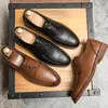 Luxuriöse vegane Brogue-Oxford-Schuhe mit Nähten, spitzer Zehenbereich, Retro-Herrenmode, formelle Freizeitschuhe, Business-Schuhe, verschiedene Größen 38–47