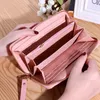 2022 LADY LONG WALLET KOREANバージョンステッチデザイナー財布ジッパーマルチカード爆発ゼロウォレットウォレットカードバッグ