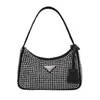 Брендовая дизайнерская сумка через плечо с бриллиантами для женщин, женская сумка из искусственной кожи, маленькая сумка для подмышек, модная женская вечерняя сумка на молнии X220331
