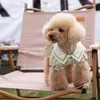 犬のアパレル春と夏のペット服カレッジガールズスカートテディポニーシーズ韓国犬ドレス